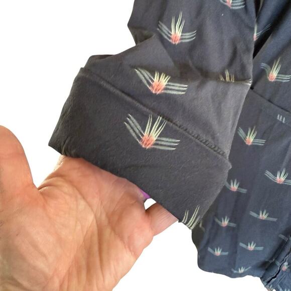 Marine Layer Zoey Dress Navy S Print Granola Girl Preppy Prep Secretary Ethical - Picture 3 of 12